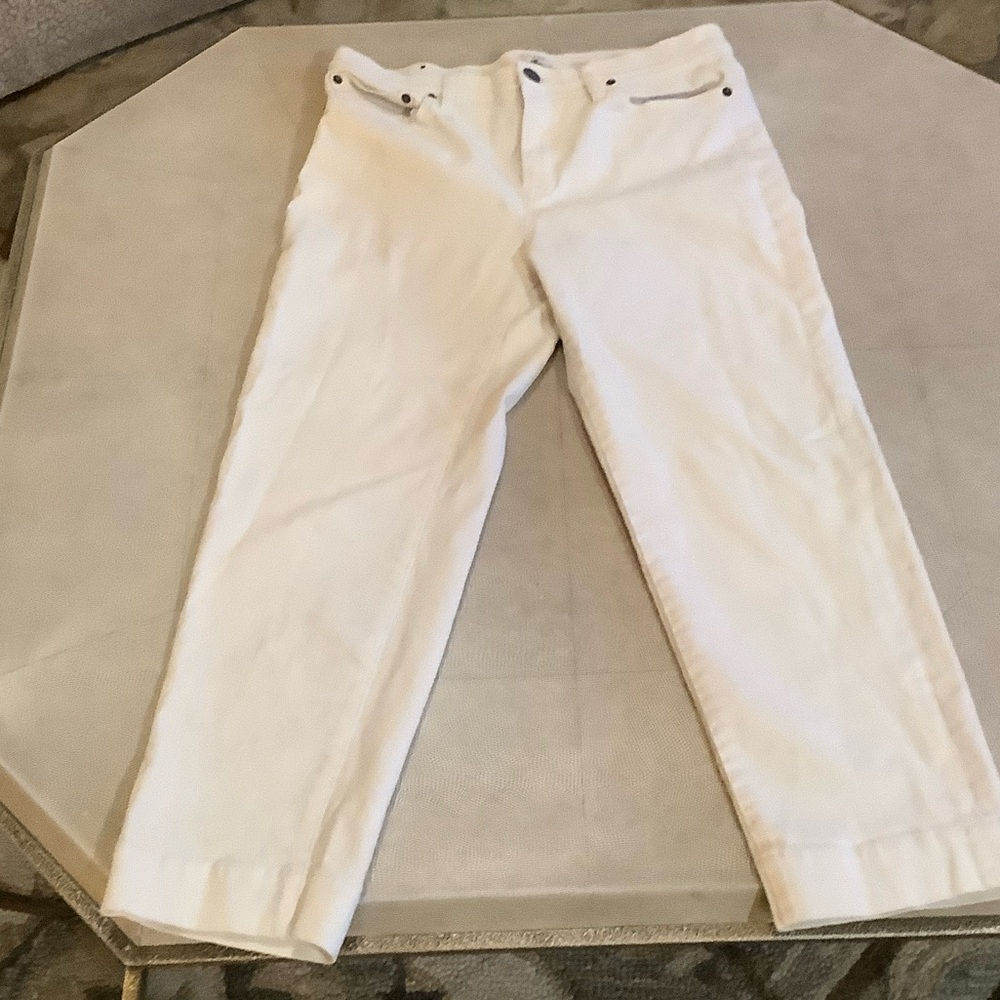 J. Crew Cream Stretch Pants